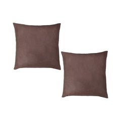 Chocolate Brown Genuine Leather Cushion