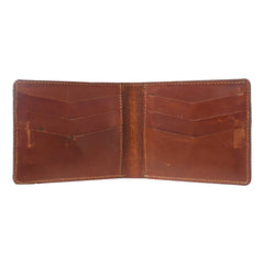 Bifold Wallet - Vegetable Tanned Leather Forest Black Raven