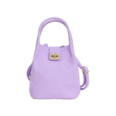 Slate Snap Purple Faux Leather Ladies Fashion Clutch Bag