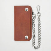 LARGE TRUCKER - Vegetable Tanned Leather Wallet Coffee
