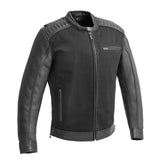 The Fifth Avenue Classic Men's Twill/Leather Motorcycle Jacket