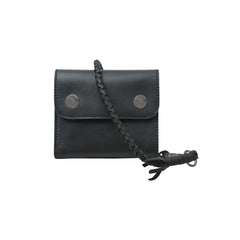 Bifold Wallet - Vegetable Tanned Leather Forest Black Pitch