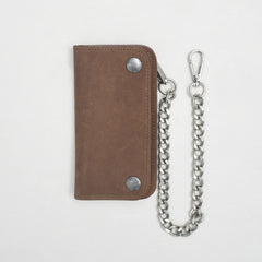 Almond Small Leather Trucker Wallet