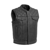 Noir Luxe Men's Club Style Leather Vest