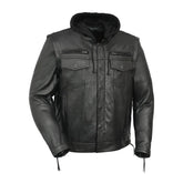Nightstrike Men’s Motorcycle Leather Jacket