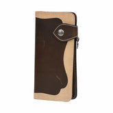 Breast Secretary Wallet Dark Brown