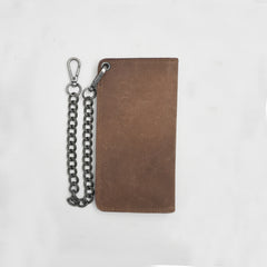 Almond Small Leather Trucker Wallet