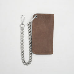 Almond Small Leather Trucker Wallet