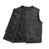 Manhattan Noir Men's Motorcycle Leather Vest