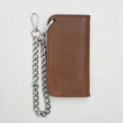 Camel Small Leather Trucker Wallet