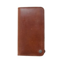 LARGE TRUCKER - Vegetable Tanned Leather Wallet Cream color