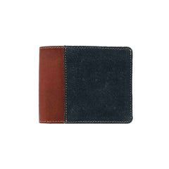 Bifold Wallet - Vegetable Tanned Leather Forest Black Raven