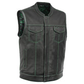 Empire Edge Men's Motorcycle Leather Vest