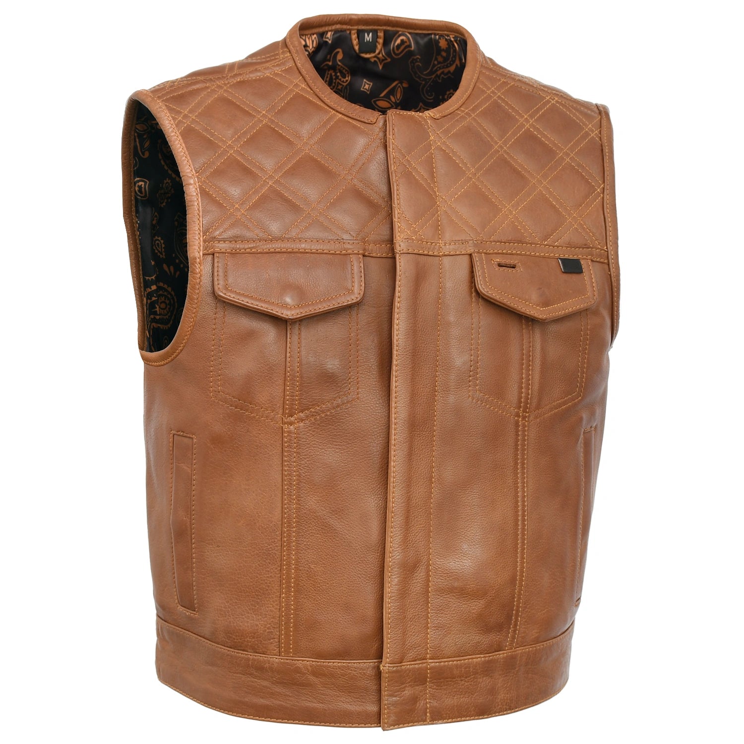 Rugged Ridge Men's Premium Leather Riding Vest (Signature
