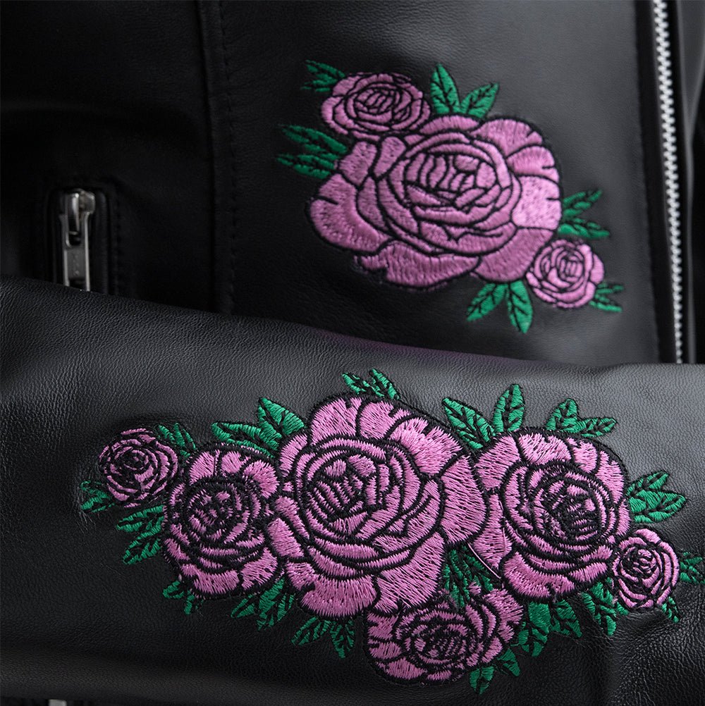 Bloom - Women's Motorcycle Leather Jacket Women's Leather Jacket First Manufacturing Company