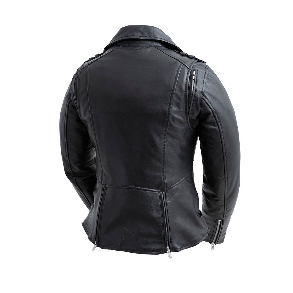 Bloom - Women's Motorcycle Leather Jacket Women's Leather Jacket First Manufacturing Company