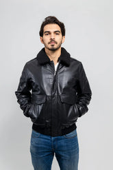 Canyon Cruze Bomber Men's Fashion Leather Jacket