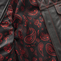 Cinder Men's Cafe Style Leather Jacket Men's Leather Jacket First Manufacturing Company