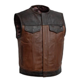 Drift Pulse Rider Men's Motorcycle Leather Vest