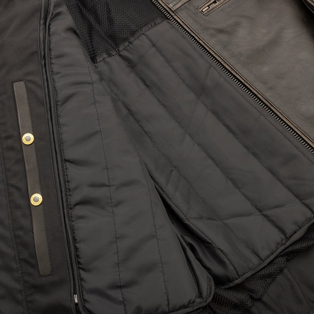 Commuter Men's Motorcycle Leather Jacket Men's Leather Jacket First Manufacturing Company