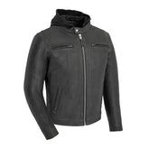 Iron Borough Men's Motorcycle Leather Jacket