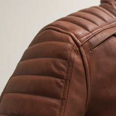 Crusader Men's Motorcycle Leather Jacket Men's Leather Jacket First Manufacturing Company