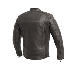 Crusader Men's Motorcycle Leather Jacket Men's Leather Jacket First Manufacturing Company
