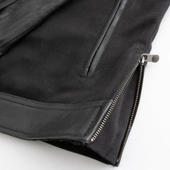 Daredevil Men's Motorcycle Twill/Leather Jacket Men's Leather/Twill Jacket First Manufacturing Company