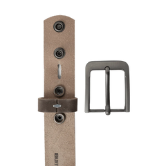 Dark Brown Nubuck Belt Belt First Manufacturing Company