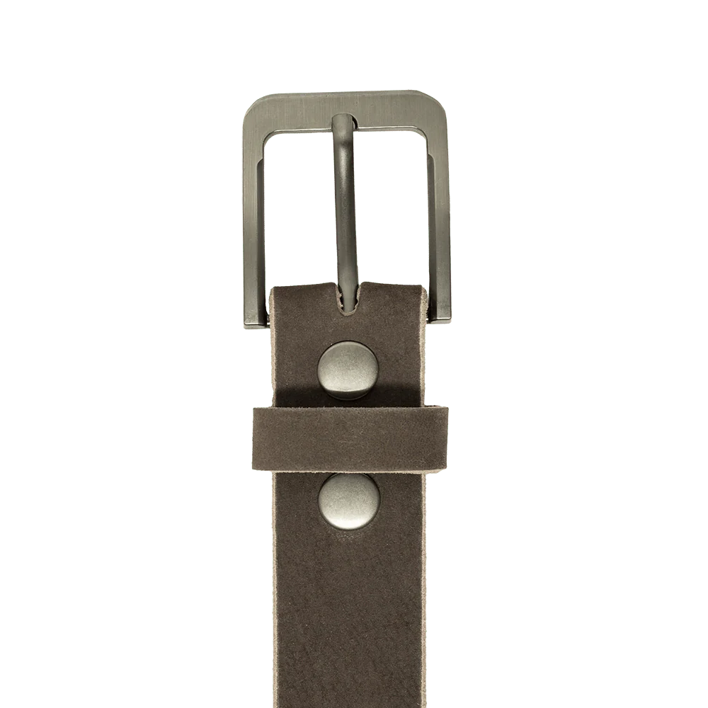 Dark Brown Nubuck Belt Belt First Manufacturing Company