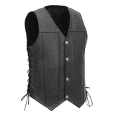 Brooklyn Rebel Men's Motorcycle Leather Vest
