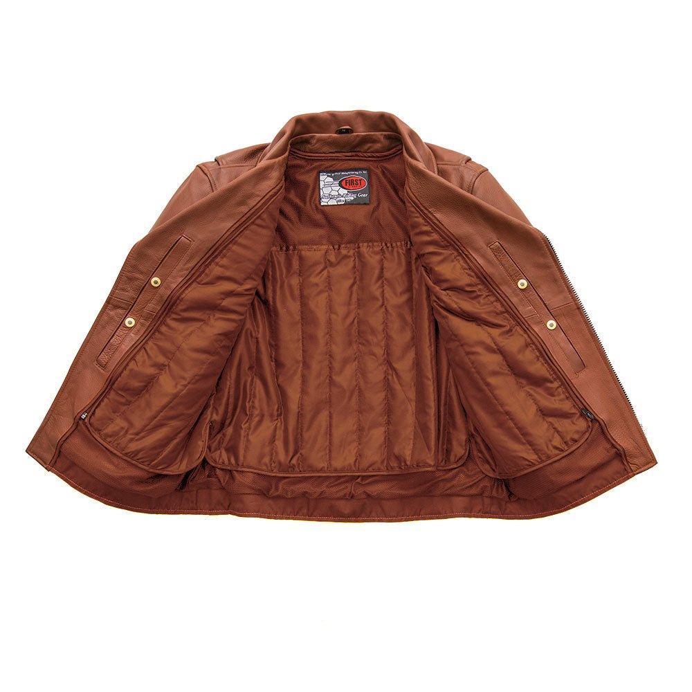 Fillmore Men's Motorcycle Leather Jacket Men's Leather Jacket First Manufacturing Company