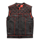 Iron Titan Men's Motorcycle Leather Vest