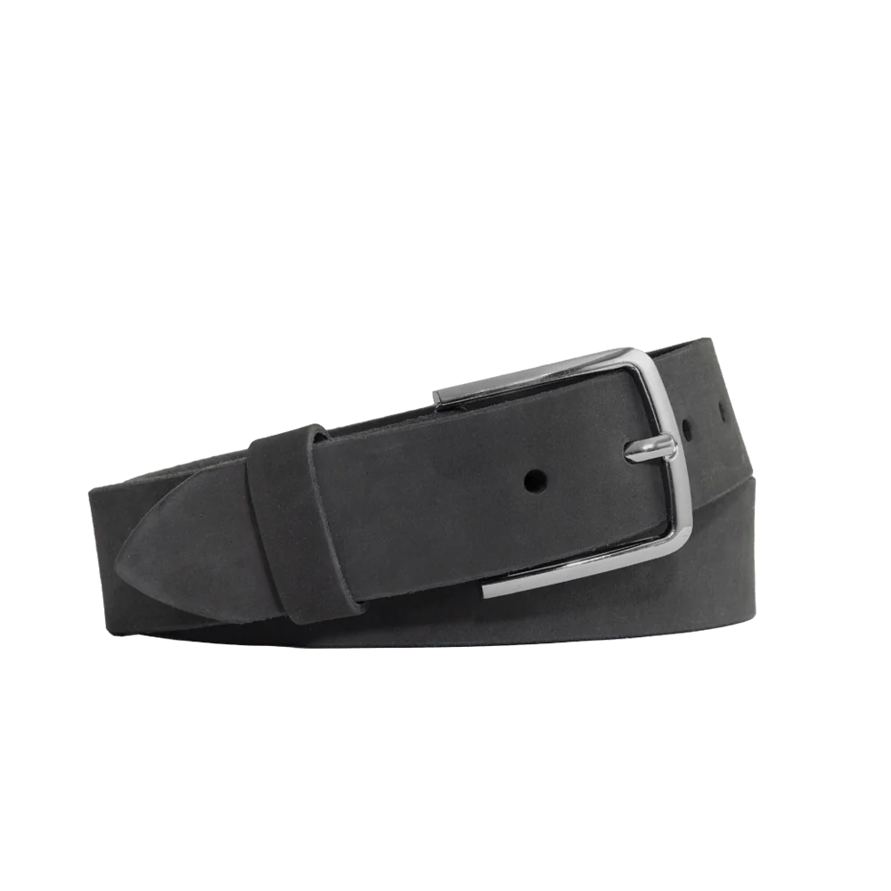 Gunmetal Nubuck Belt Belt First Manufacturing Company Gunmetal 32