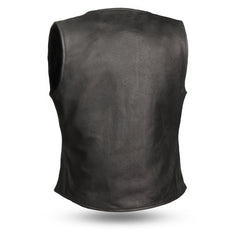 Honey Badger Women's Motorcycle Leather Vest Women's Leather Vest First Manufacturing Company