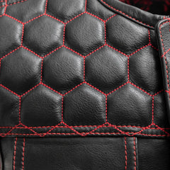 Hornet Men's Club Style Leather Vest Men's Leather Vest First Manufacturing Company