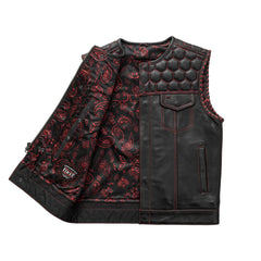 Hornet Men's Club Style Leather Vest Men's Leather Vest First Manufacturing Company