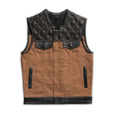 Hudson Rogue Men's Motorcycle Leather Vest