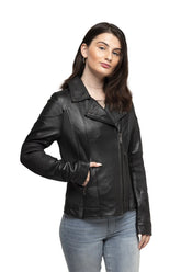 LuxeLayer Women's Leather Jacket