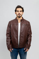 VGN Classic Men's Vegan Faux Leather Jacket