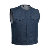 Enginebound Men's Motorcycle Denim Vest