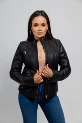 ModMist Womens Fashion Leather Jacket