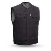 Broadway Burnish Men's Motorcycle Denim Vest