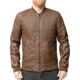 Gridline Men's Vegan Faux Leather Jacket
