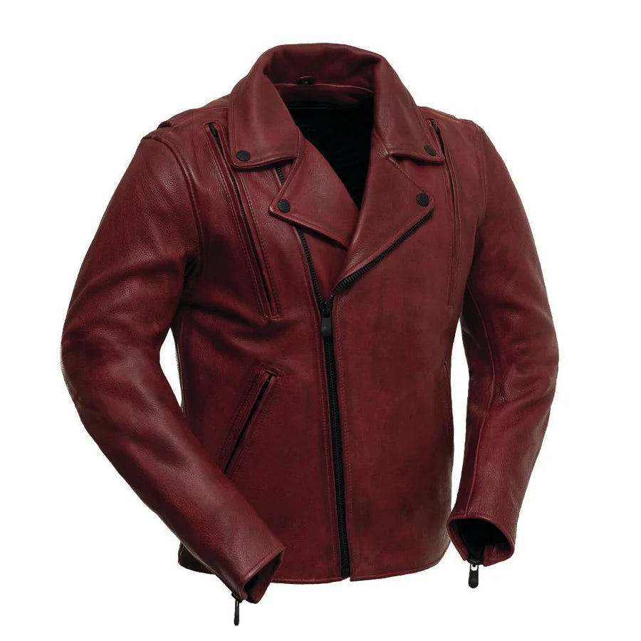 Outrider Men's Motorcycle Leather Jacket | Leather New York