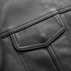 No Rival - Men's Motorcycle Leather Vest Men's Leather Vest First Manufacturing Company