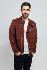 StyleCore Men's Vegan Faux Suede Jacket