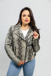 ZipZenith Women's Leather Jacket