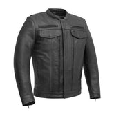 City Surge Men's Motorcycle Leather Jacket