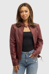Lafayette Luxe Fashion Leather Jacket